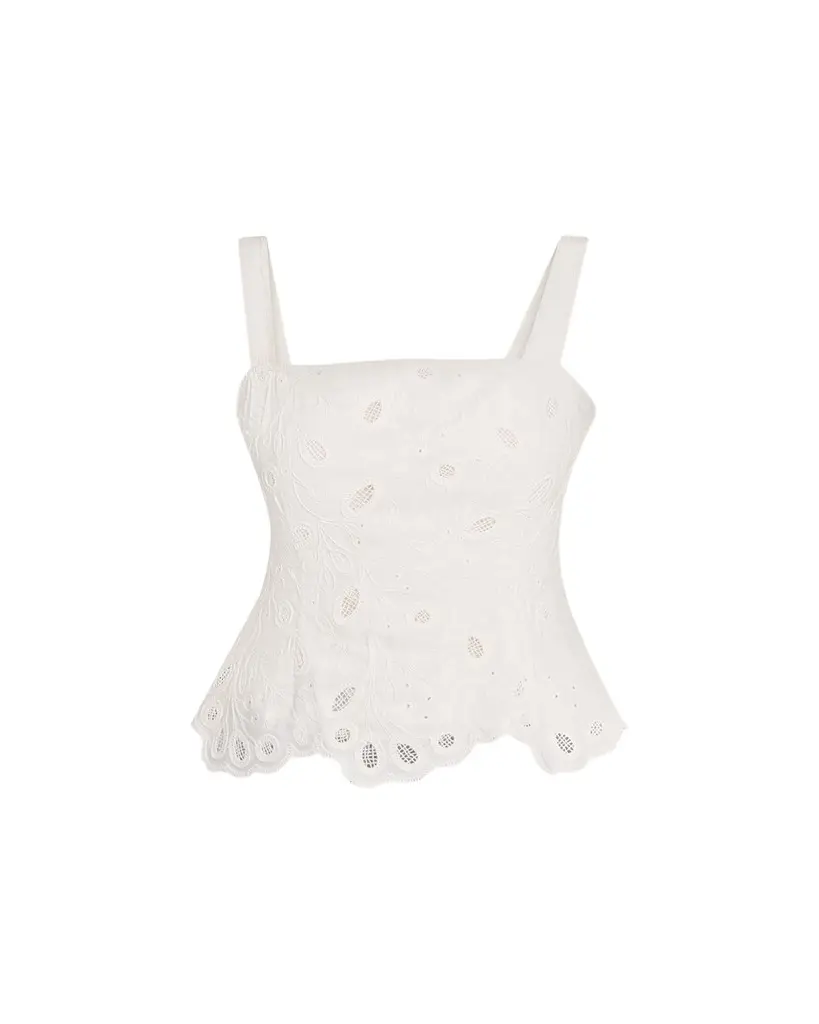 Simkhai Delaney Embroidered Bustier Top | Image 1 Simkhai Delaney Embroidered Bustier Top | Image 1