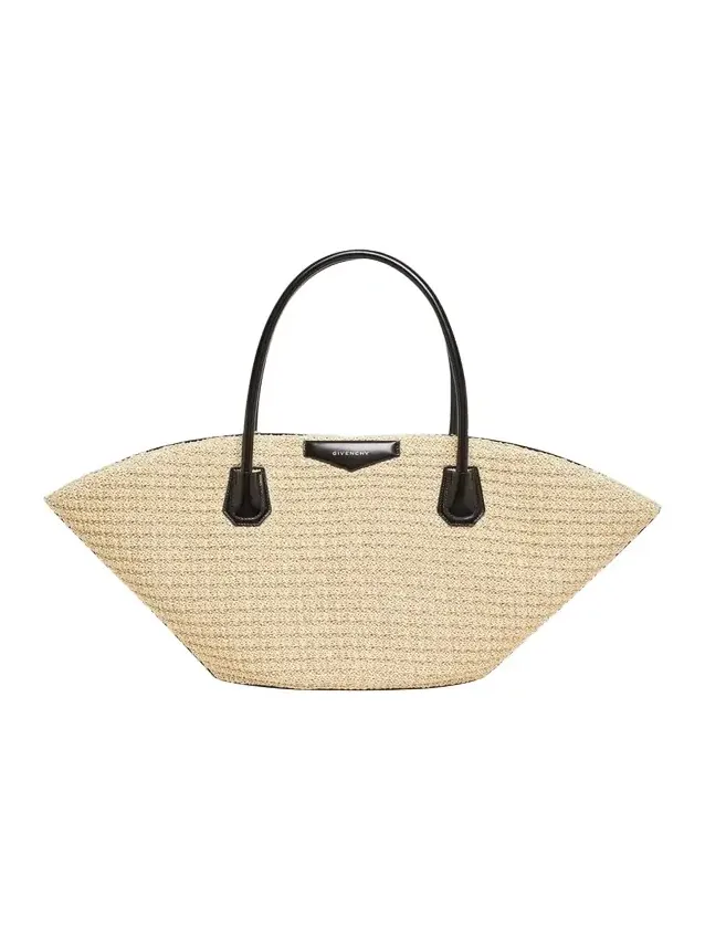 Antigona Small Tote Bag in Faux Raffia Antigona Small Tote Bag in Faux Raffia