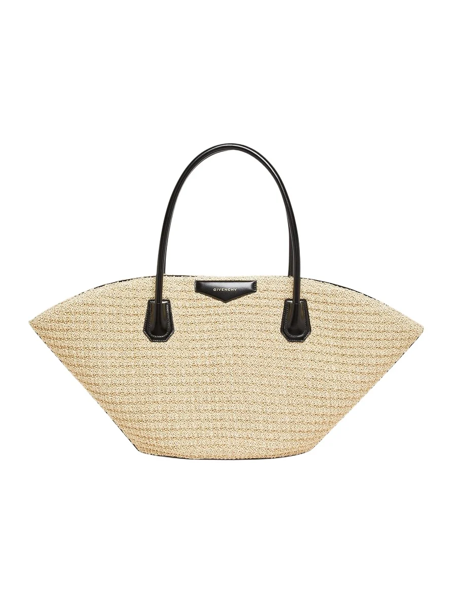 Givenchy Antigona Small Tote Bag in Faux Raffia