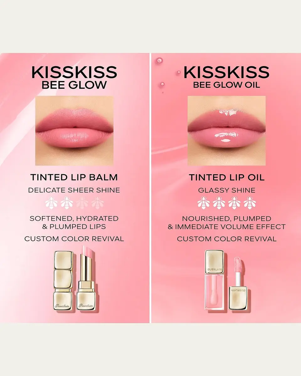 Guerlain KissKiss Bee Glow Hydrating Tinted Lip Oil | Thumbnail 5 Guerlain KissKiss Bee Glow Hydrating Tinted Lip Oil | Thumbnail 5