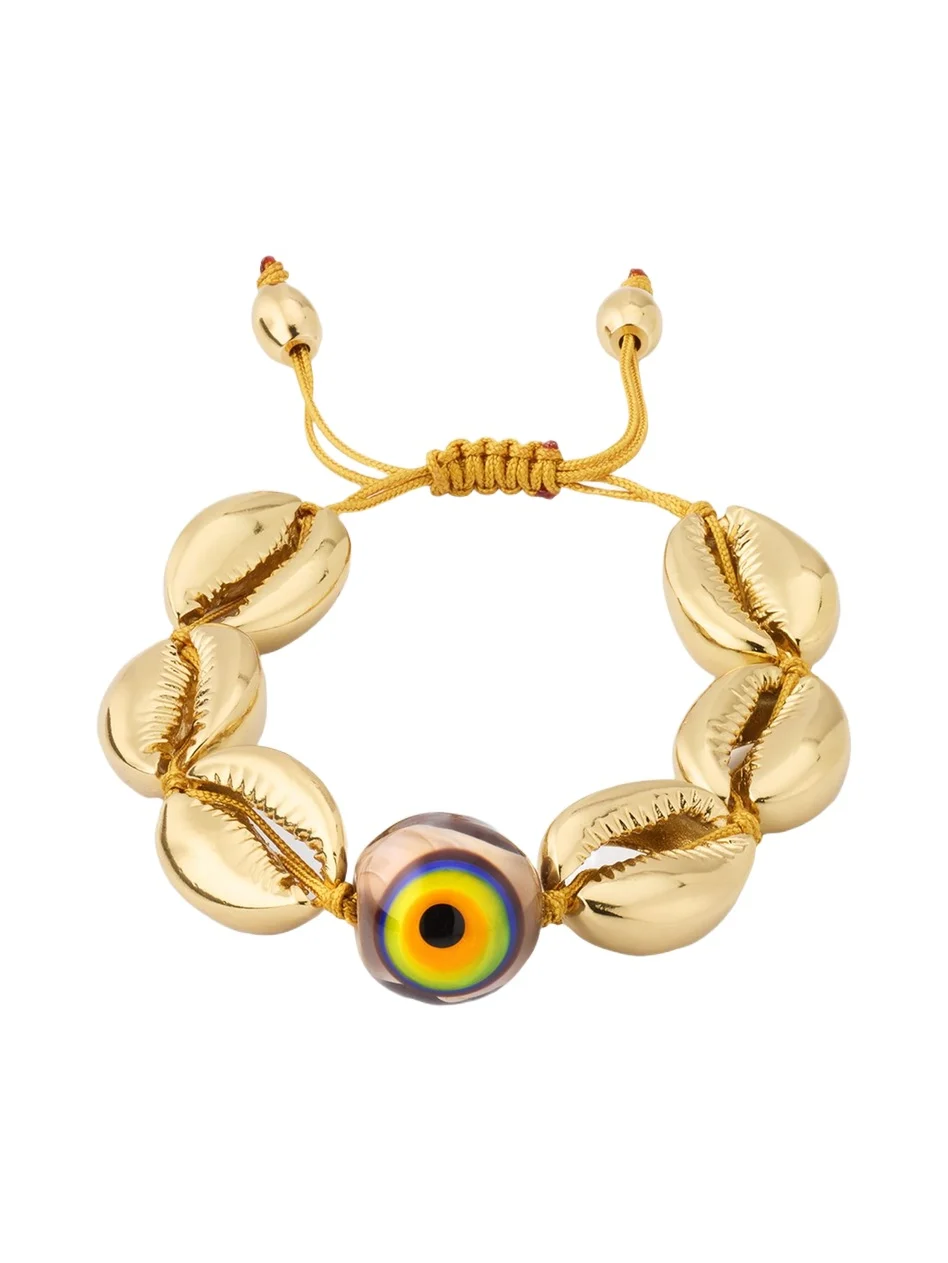 TOHUM Design Concha Large Puka Bracelet, Yellow Gold