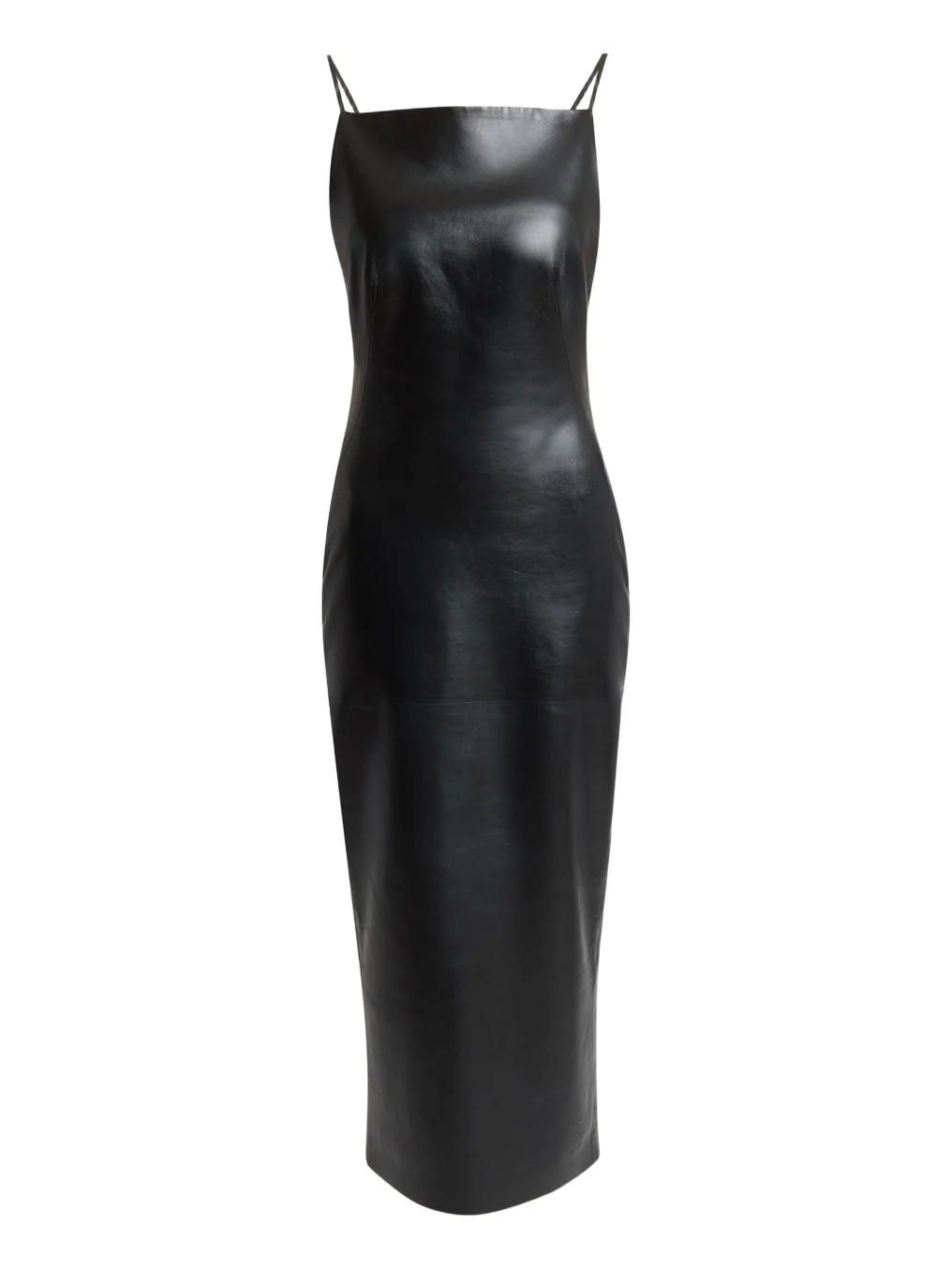 Sliced Midi Leather Dress Sliced Midi Leather Dress
