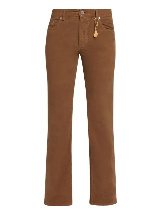 Mid-Rise Cotton Corduroy Kickflare-Leg Pants Mid-Rise Cotton Corduroy Kickflare-Leg Pants