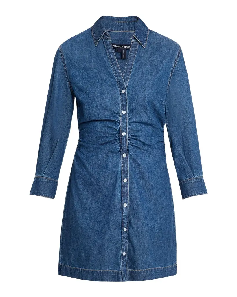Veronica Beard Maura Denim Mini Dress | Image 1 Veronica Beard Maura Denim Mini Dress | Image 1