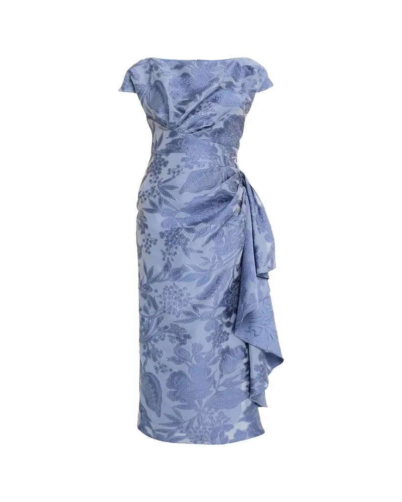 Lela Rose Floral Fil Coupe Florence Dress | Image 1 Lela Rose Floral Fil Coupe Florence Dress | Image 1