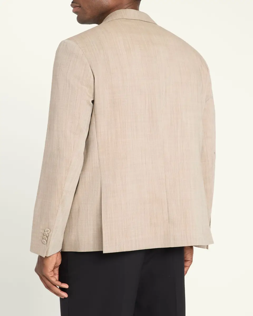 OFFICINE GÉNÉRALE Men's Arthus Heathered Wool Single-Breasted Sport Coat | Thumbnail 3