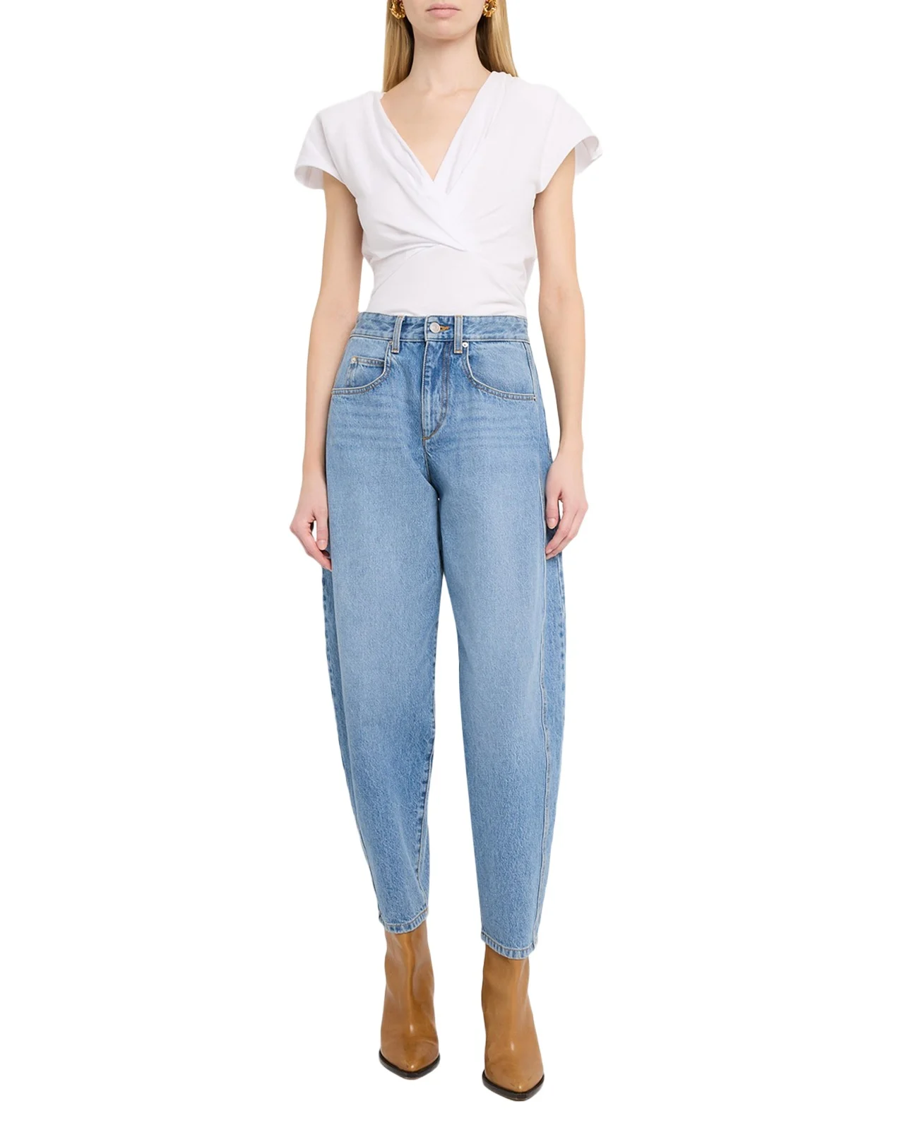 Oriane Barrel-Leg Ankle Jeans Oriane Barrel-Leg Ankle Jeans