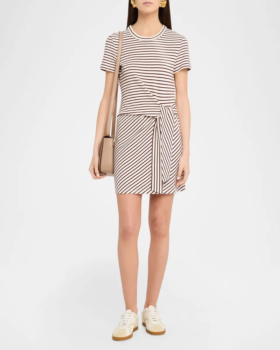 Veronica Beard Elvaris Striped T-Shirt Dress | Thumbnail 2 Veronica Beard Elvaris Striped T-Shirt Dress | Thumbnail 2