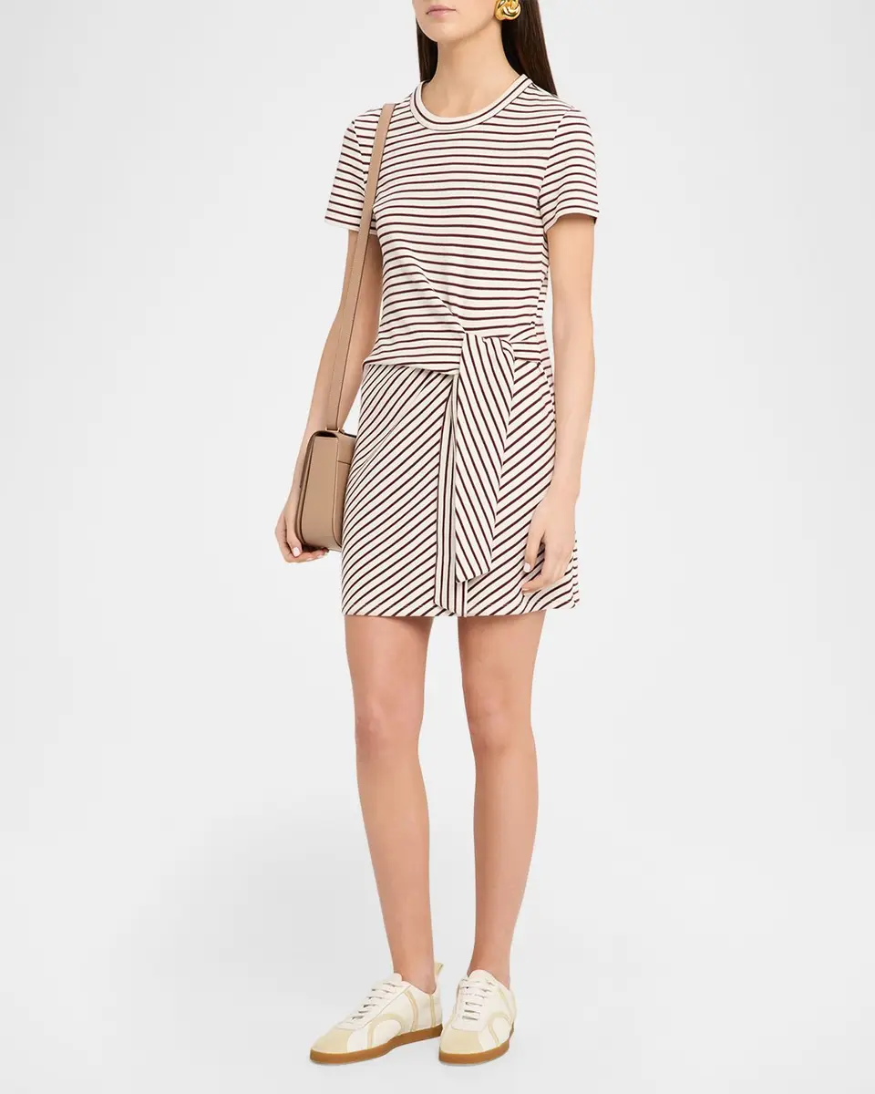 Veronica Beard Elvaris Striped T-Shirt Dress | Thumbnail 4 Veronica Beard Elvaris Striped T-Shirt Dress | Thumbnail 4