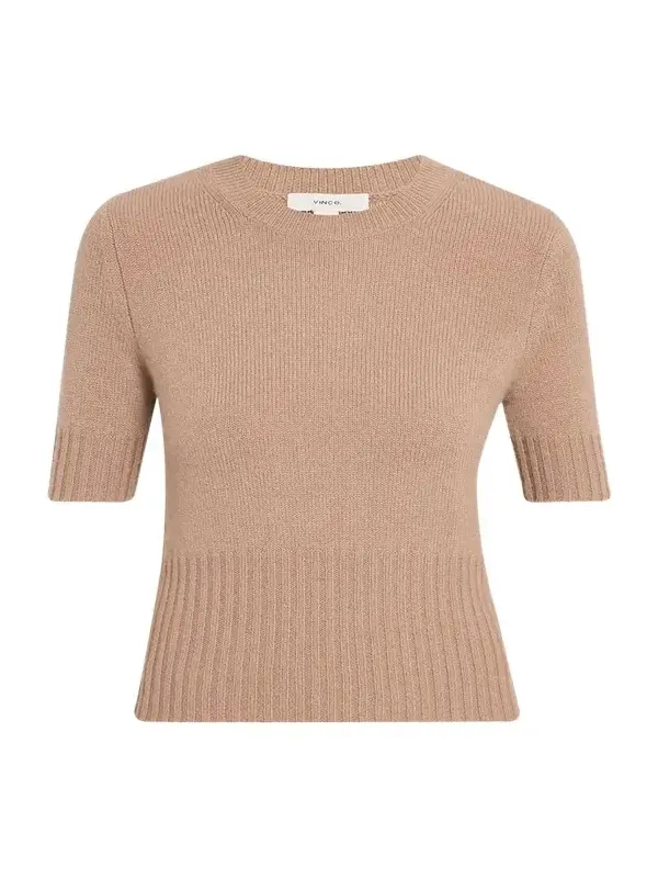 Wool & Cashmere Short-Sleeve Sweater Wool & Cashmere Short-Sleeve Sweater