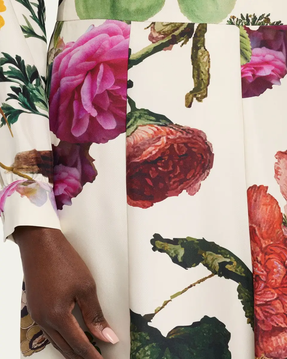 Libertine Hollyhock Silk Midi Tulip Skirt | Thumbnail 9 Libertine Hollyhock Silk Midi Tulip Skirt | Thumbnail 9