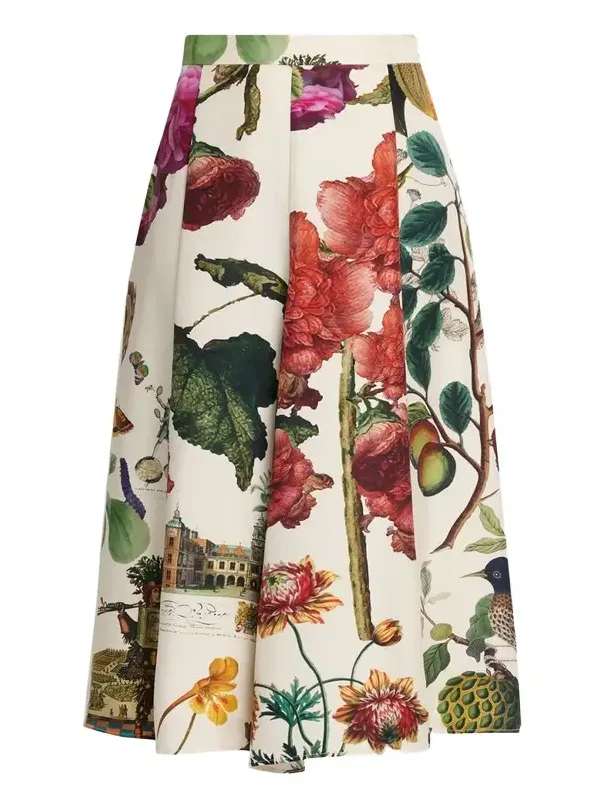 Hollyhock Silk Midi Tulip Skirt Hollyhock Silk Midi Tulip Skirt