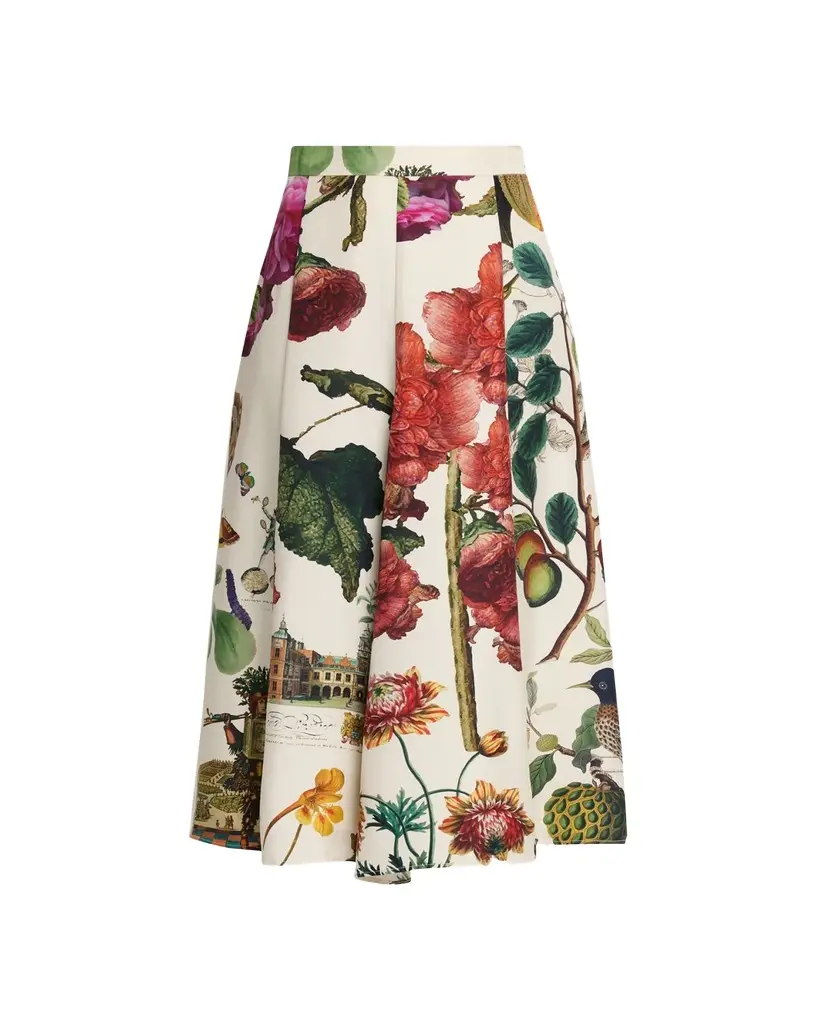Libertine Hollyhock Silk Midi Tulip Skirt | Image 1 Libertine Hollyhock Silk Midi Tulip Skirt | Image 1