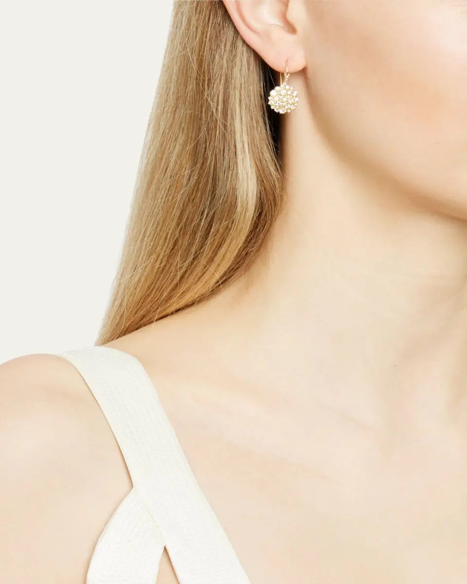 Paul Morelli 18K Yellow Gold Diamond Confetti Wire Earrings | Thumbnail 2 Paul Morelli 18K Yellow Gold Diamond Confetti Wire Earrings | Thumbnail 2