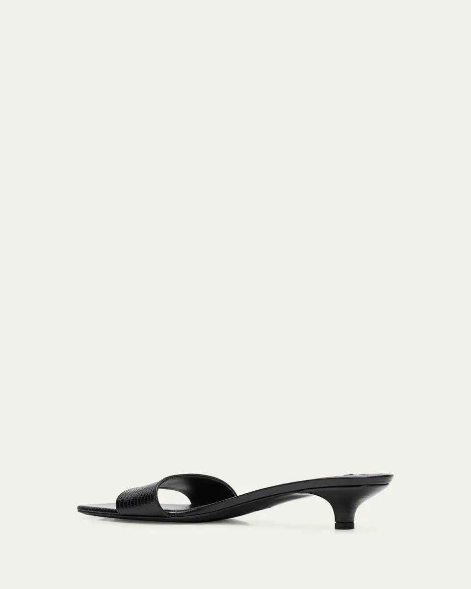 TOTEME 35mm Slim Lizard-Embossed Leather Mules | Thumbnail 4 TOTEME 35mm Slim Lizard-Embossed Leather Mules | Thumbnail 4