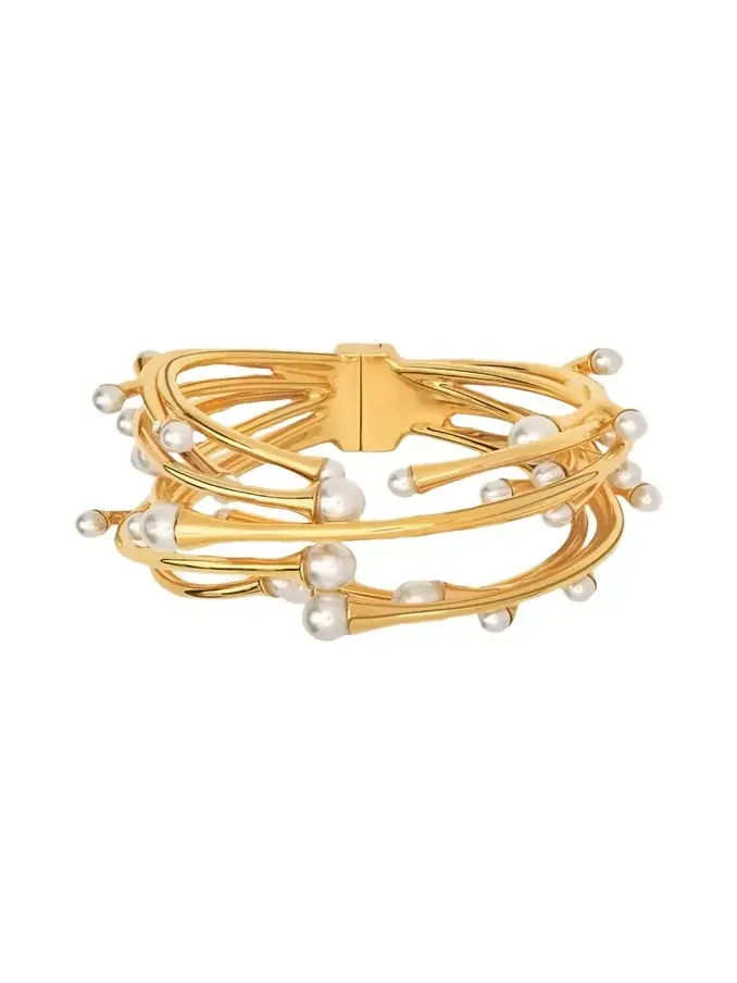 Pearly Nest Cuff Bracelet