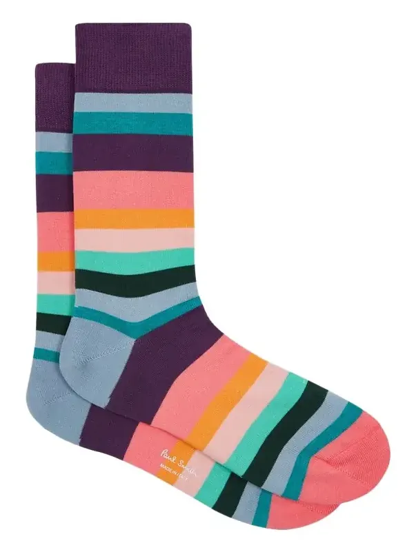 Men's Organic Artist Stripe Crew Socks Men's Organic Artist Stripe Crew Socks
