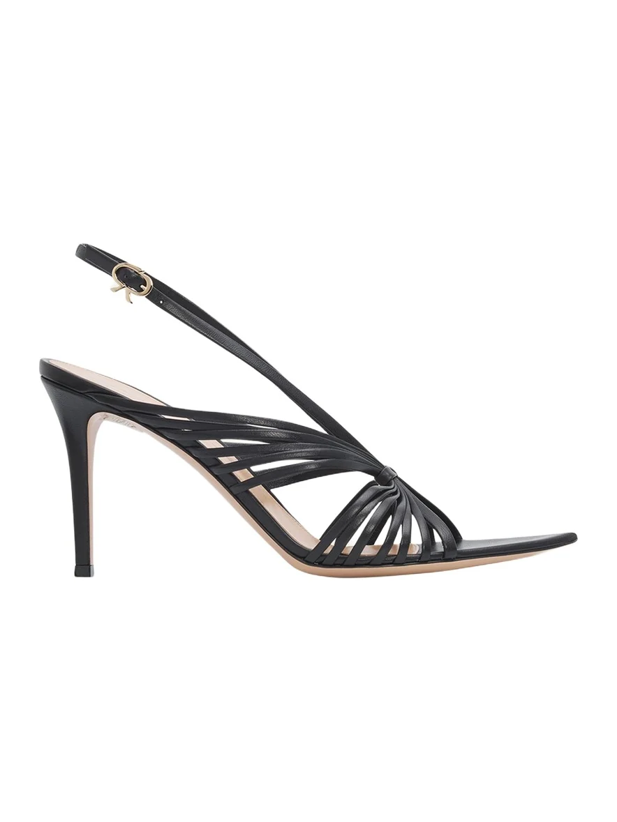 Gianvito Rossi 85mm Strappy Leather Pointed-Toe Sandals