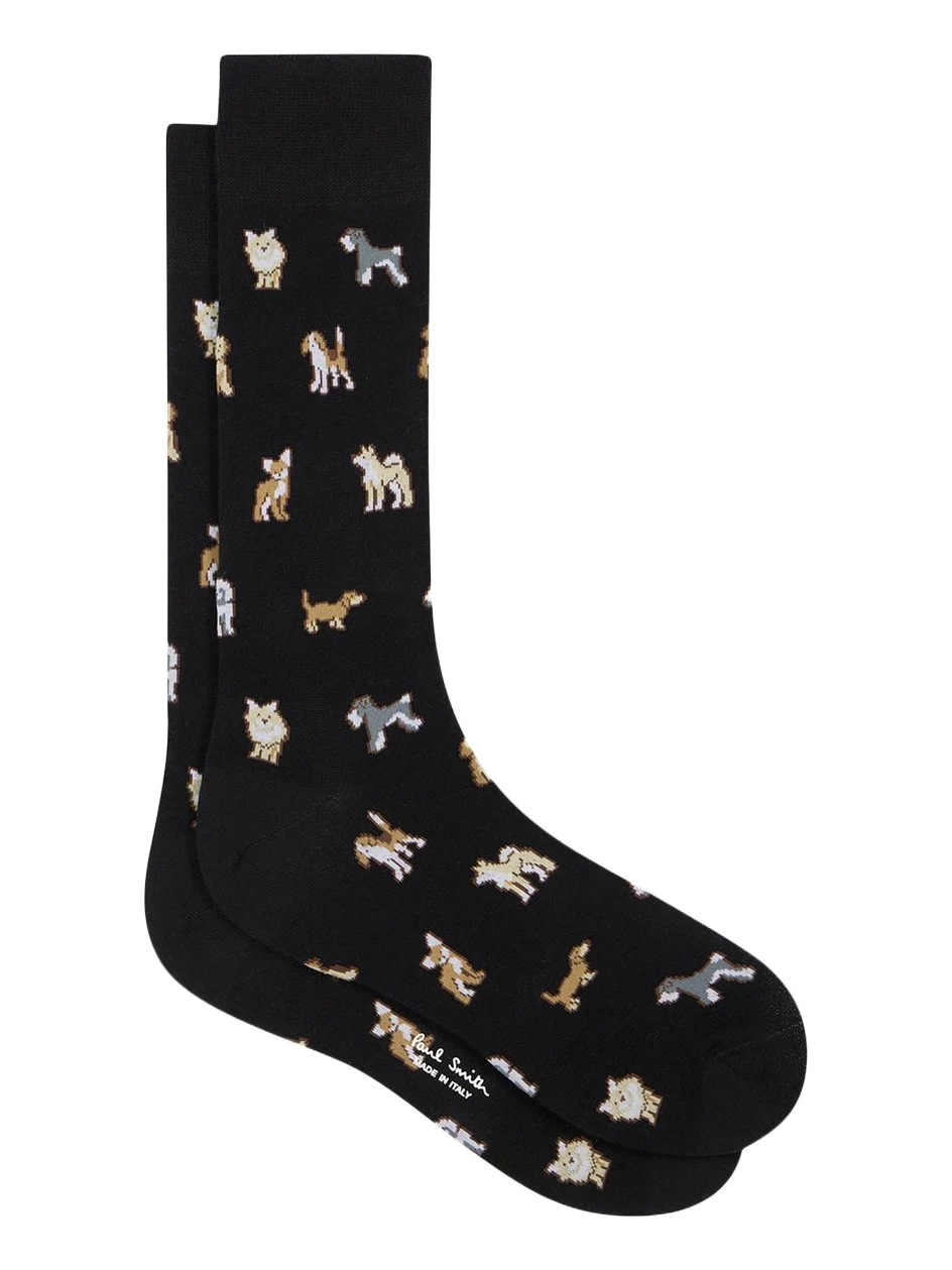 Paul Smith Men's Kyoto Dogs Crew Socks