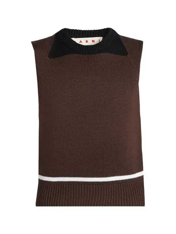 Crewneck Sleeveless Sweater