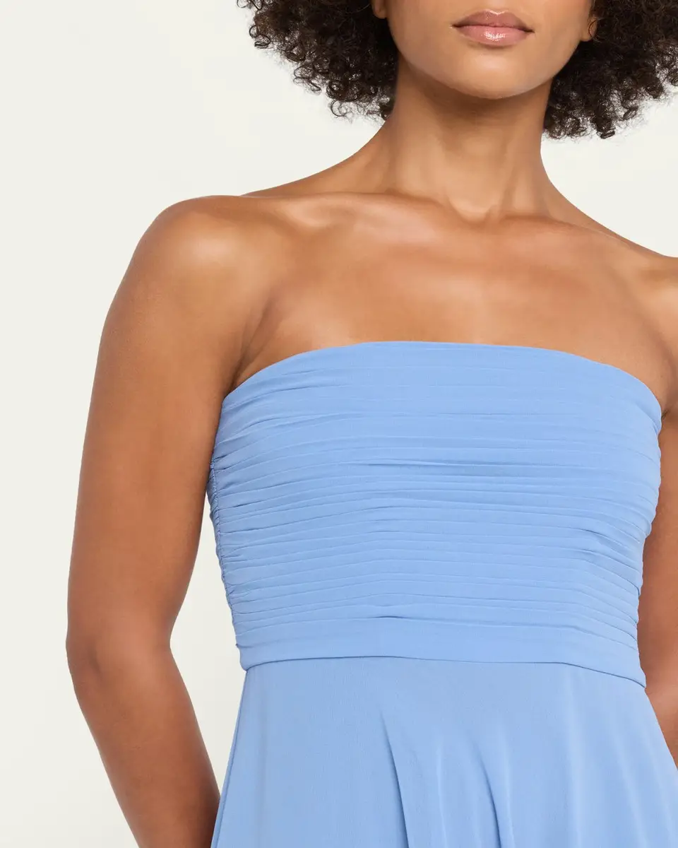 Retrofête Louisa Strapless Chiffon Dress | Thumbnail 5