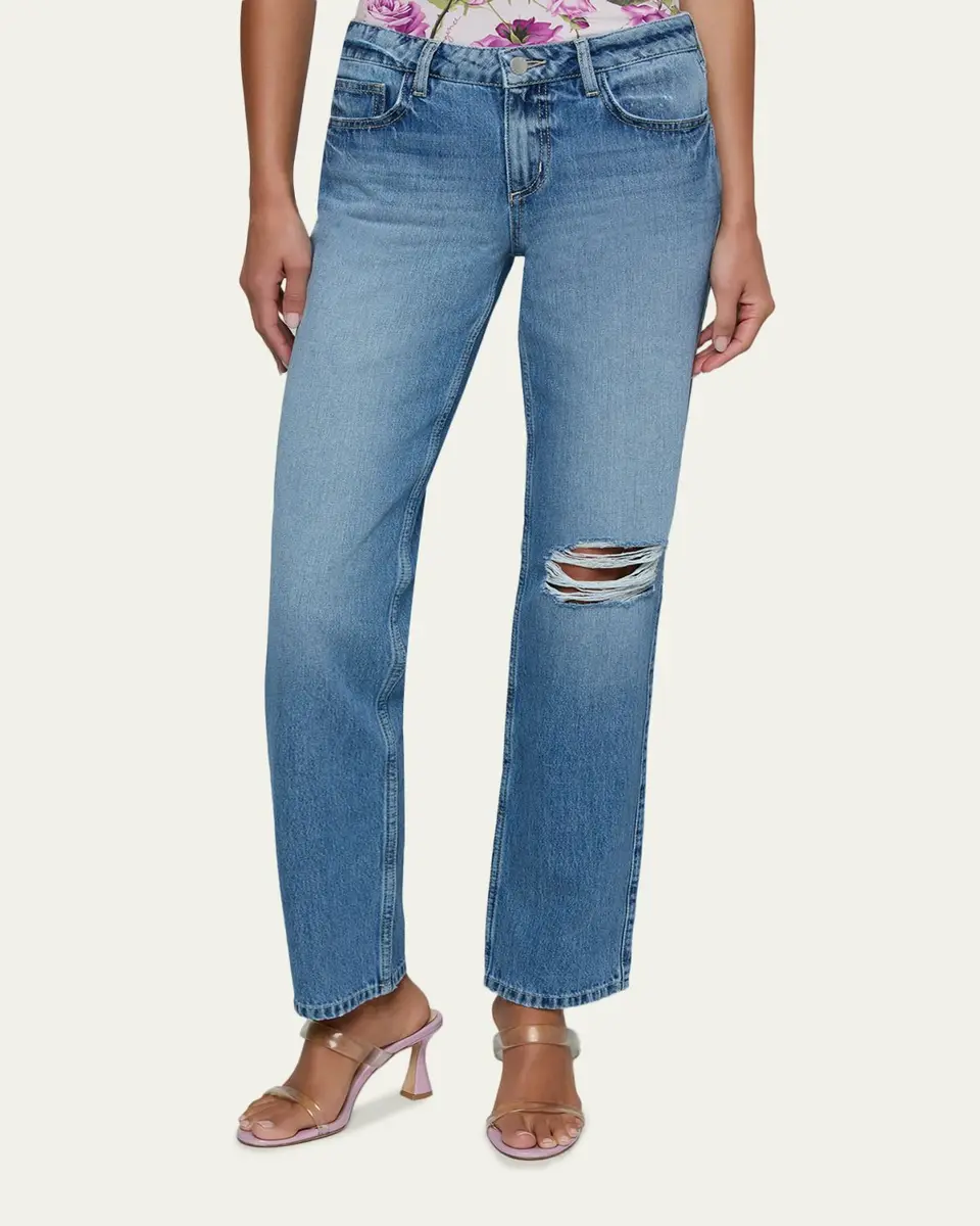 L'Agence Armida Low-Rise Slouchy-Straight Jeans | Thumbnail 4