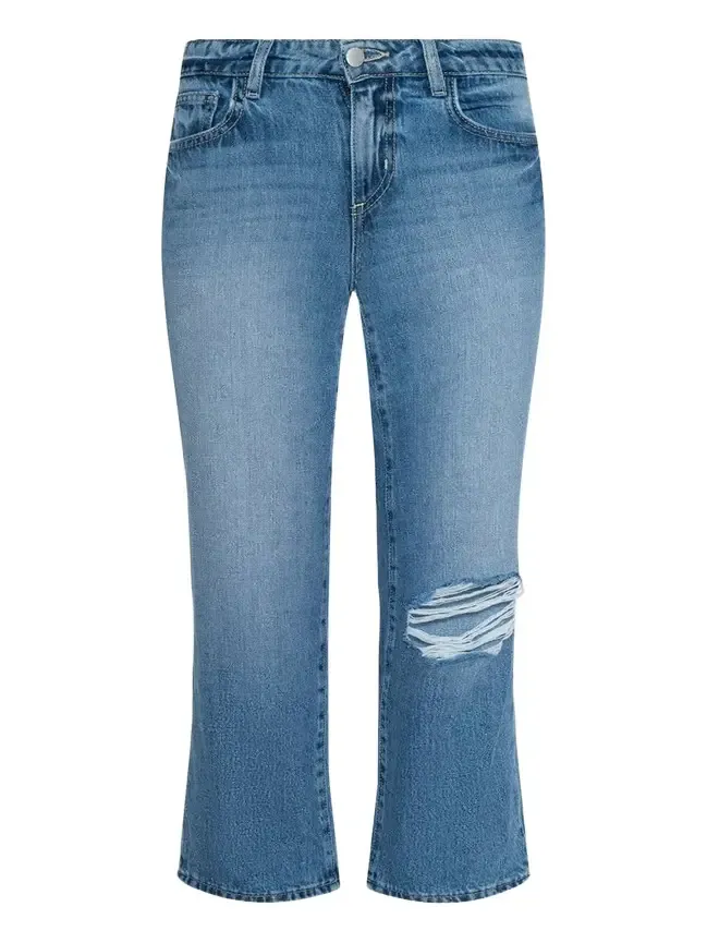 L'Agence Armida Low-Rise Slouchy-Straight Jeans