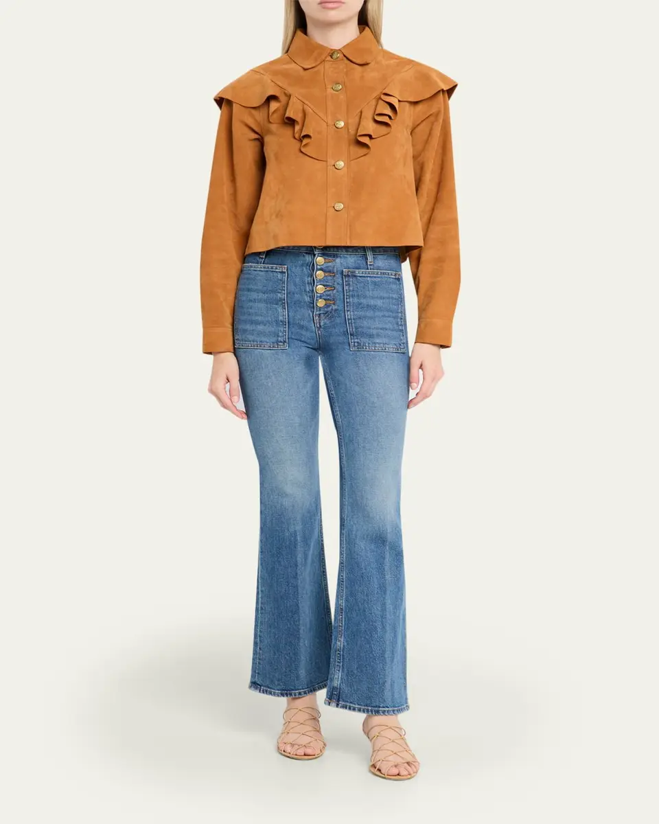 Ulla Johnson Matilde Ruffle Suede Jacket | Thumbnail 2 Ulla Johnson Matilde Ruffle Suede Jacket | Thumbnail 2