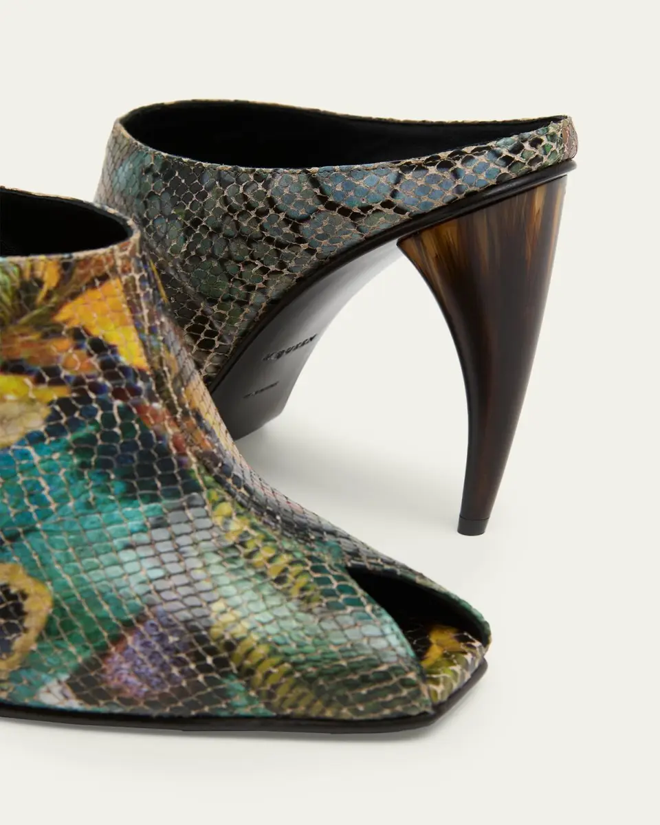 Alexander McQueen 105mm Horn Heel Peep-Toe Mules | Thumbnail 5 Alexander McQueen 105mm Horn Heel Peep-Toe Mules | Thumbnail 5