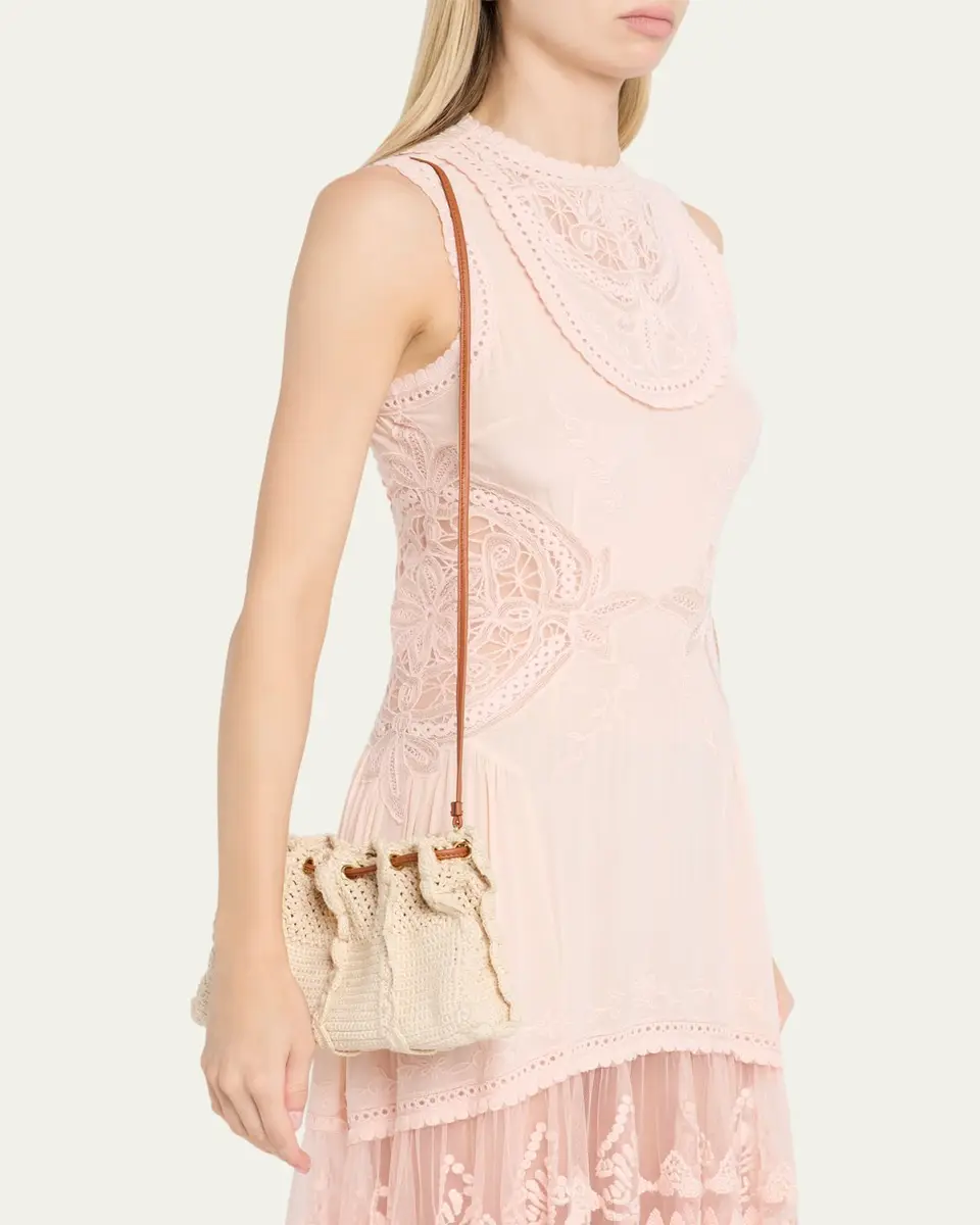 Ulla Johnson Adria Small Wavy Crochet Crossbody Bag | Thumbnail 2 Ulla Johnson Adria Small Wavy Crochet Crossbody Bag | Thumbnail 2