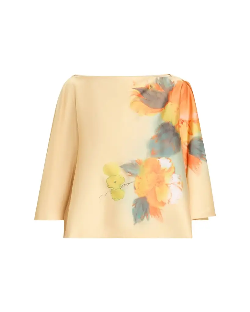 Cinq a Sept Carole Watercolor Floral Top | Image 1 Cinq a Sept Carole Watercolor Floral Top | Image 1
