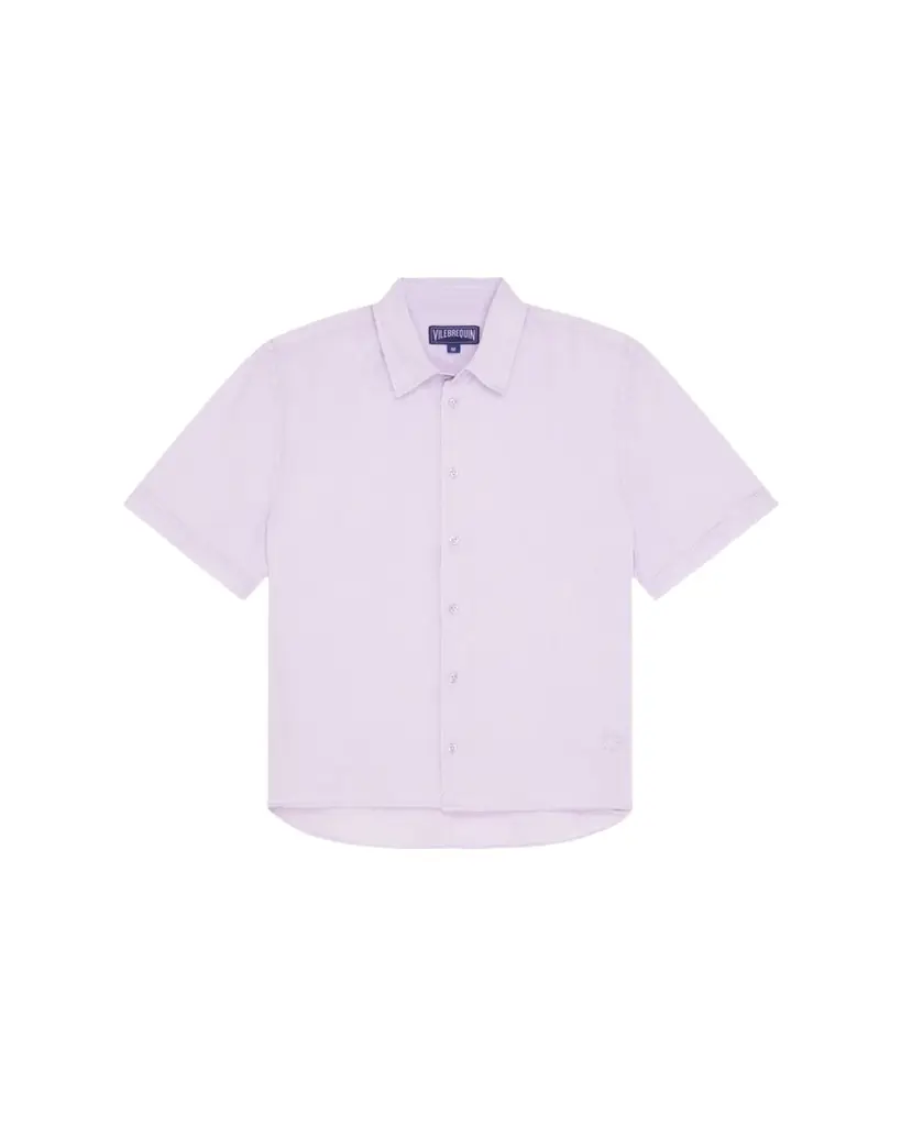 Vilebrequin Men's Short-Sleeve Button-Down Linen Shirt | Image 1 Vilebrequin Men's Short-Sleeve Button-Down Linen Shirt | Image 1