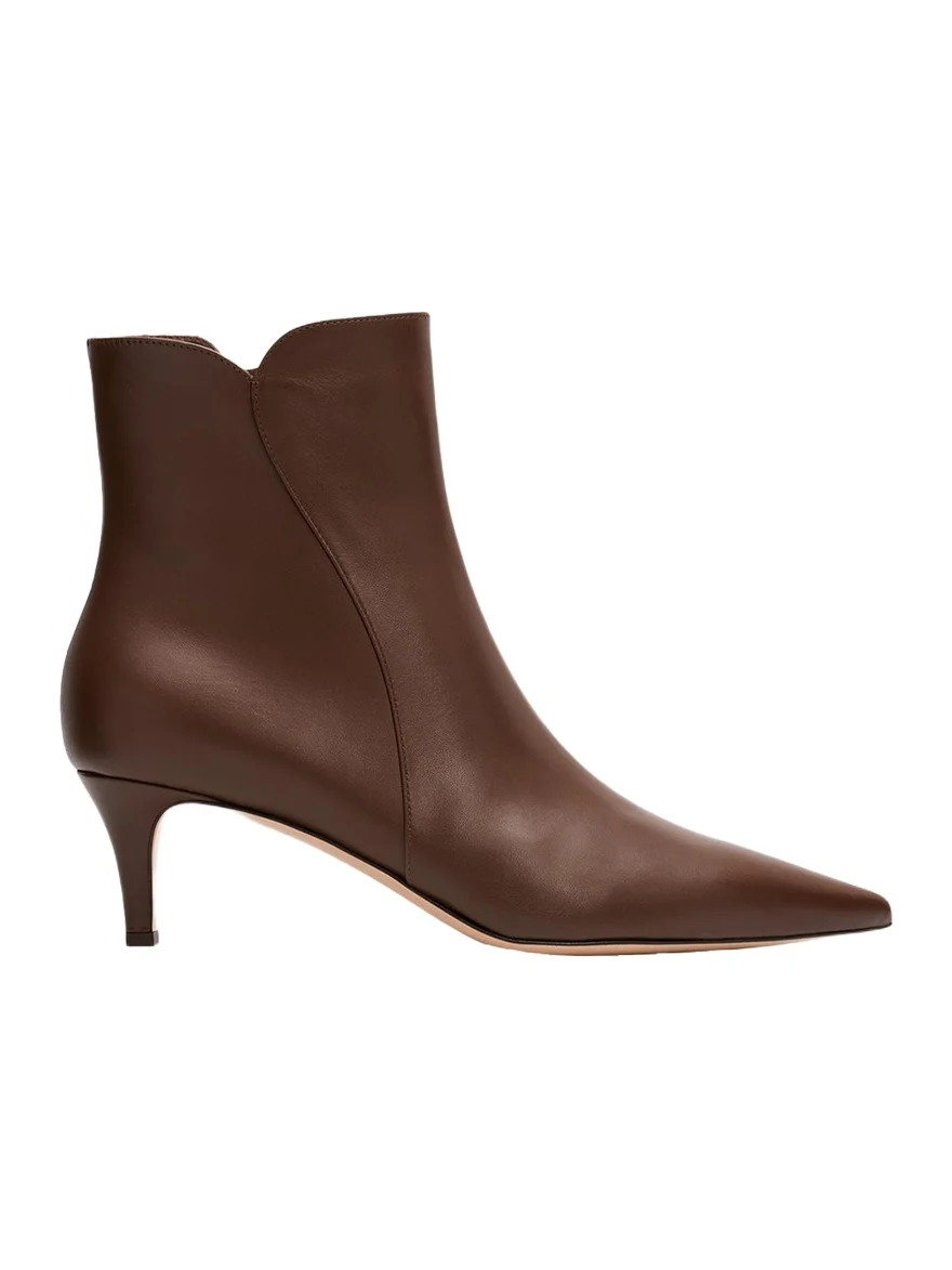 55mm Vitello Leather Ankle Boots 55mm Vitello Leather Ankle Boots