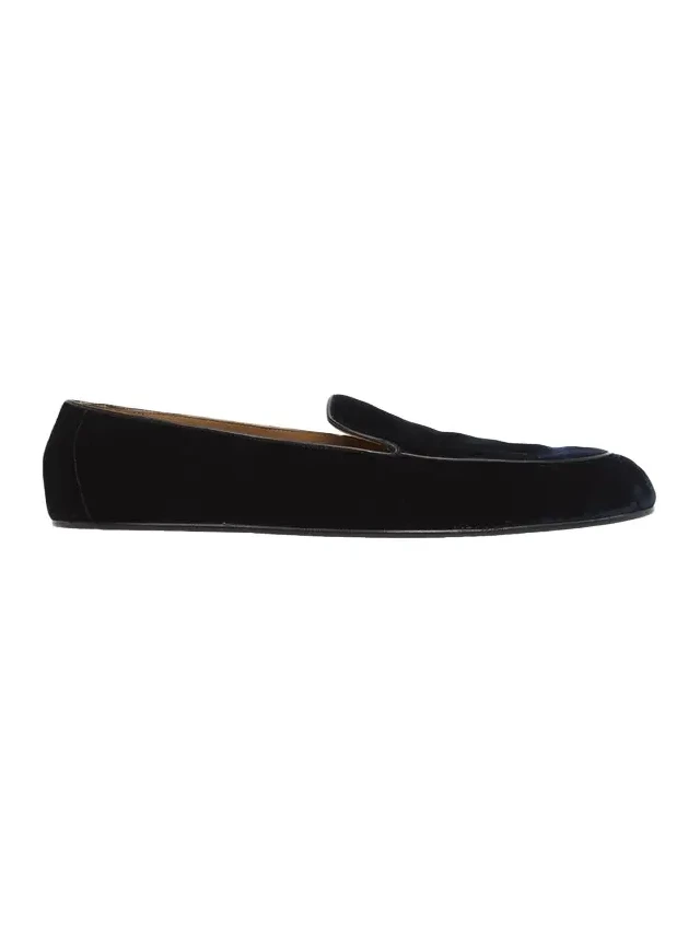 Men's Leo Velvet Apron-Toe Slippers Men's Leo Velvet Apron-Toe Slippers