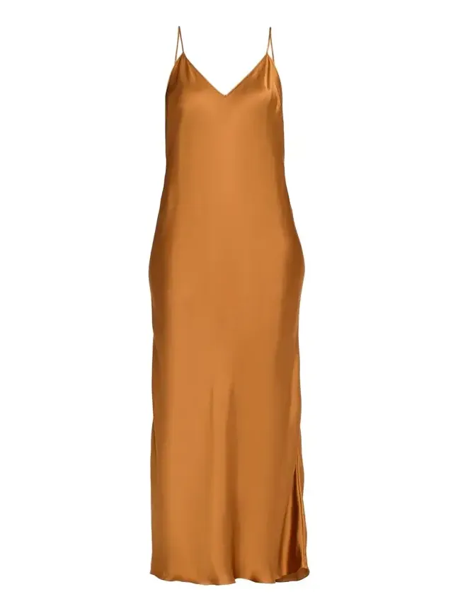 Nevana Satin Backless Maxi Slip Dress Nevana Satin Backless Maxi Slip Dress