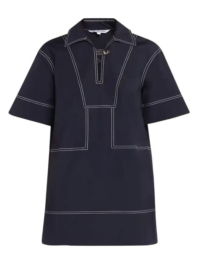 Phelix Cotton Poplin Mini Tunic Dress