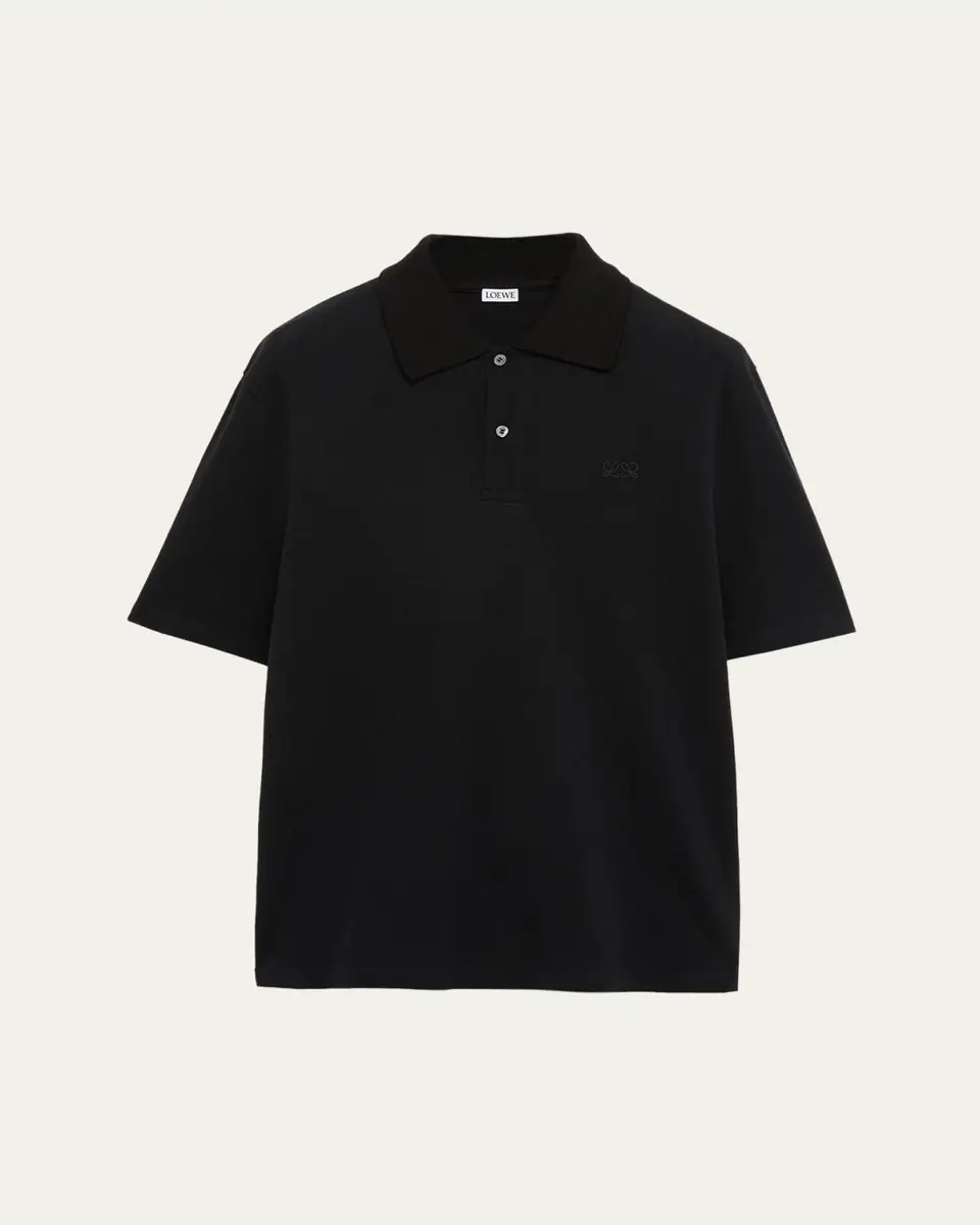 Loewe Men's Cotton Pique Polo Shirt | Thumbnail 6 Loewe Men's Cotton Pique Polo Shirt | Thumbnail 6