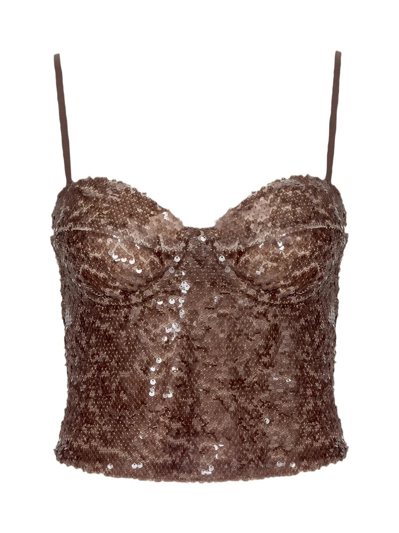 Lior Sequined Bralette Top Lior Sequined Bralette Top