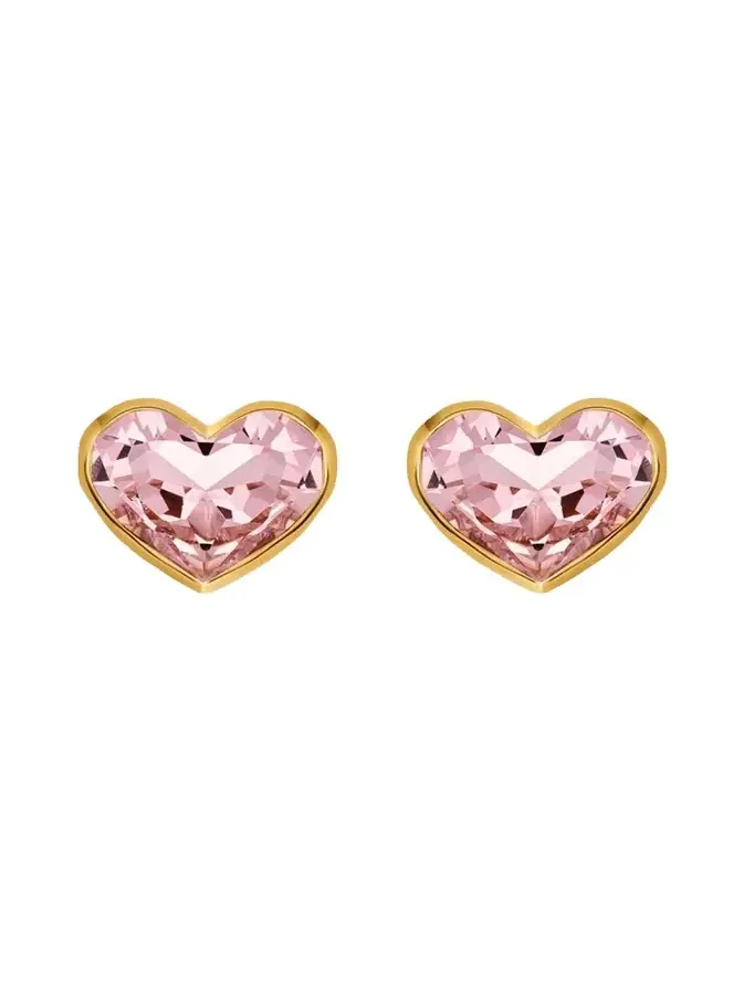 Large Crystal Heart Stud Earrings Large Crystal Heart Stud Earrings