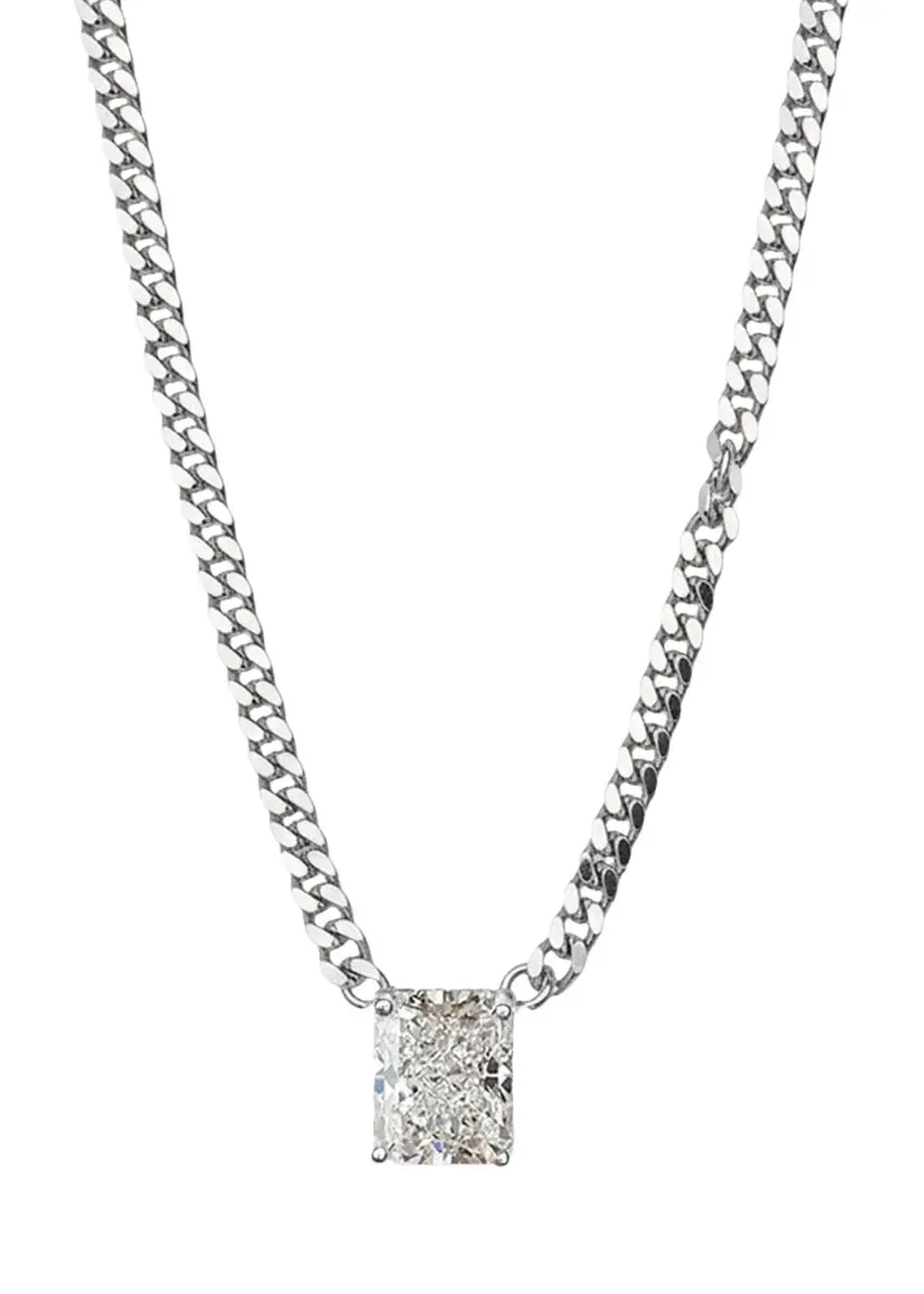 Nickho Rey Jacques Rhodium Vermeil Cubic Zirconia Necklace | Thumbnail 3 Nickho Rey Jacques Rhodium Vermeil Cubic Zirconia Necklace | Thumbnail 3