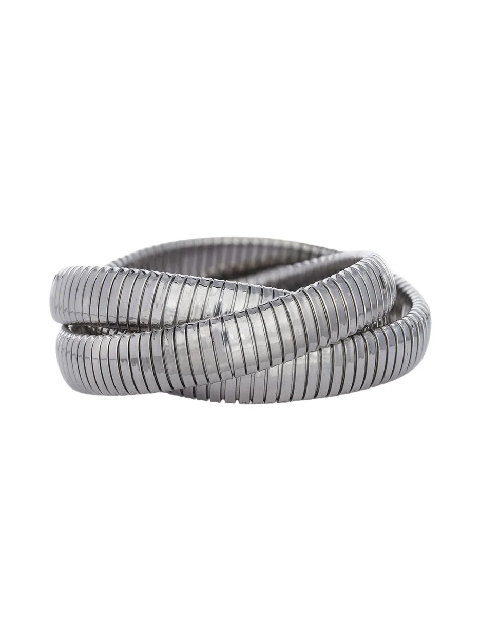 SIDNEY GARBER 18K White Gold Rolling Bracelet