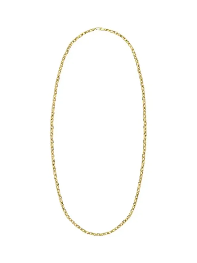 18K Yellow Gold Lynk Chain Necklace