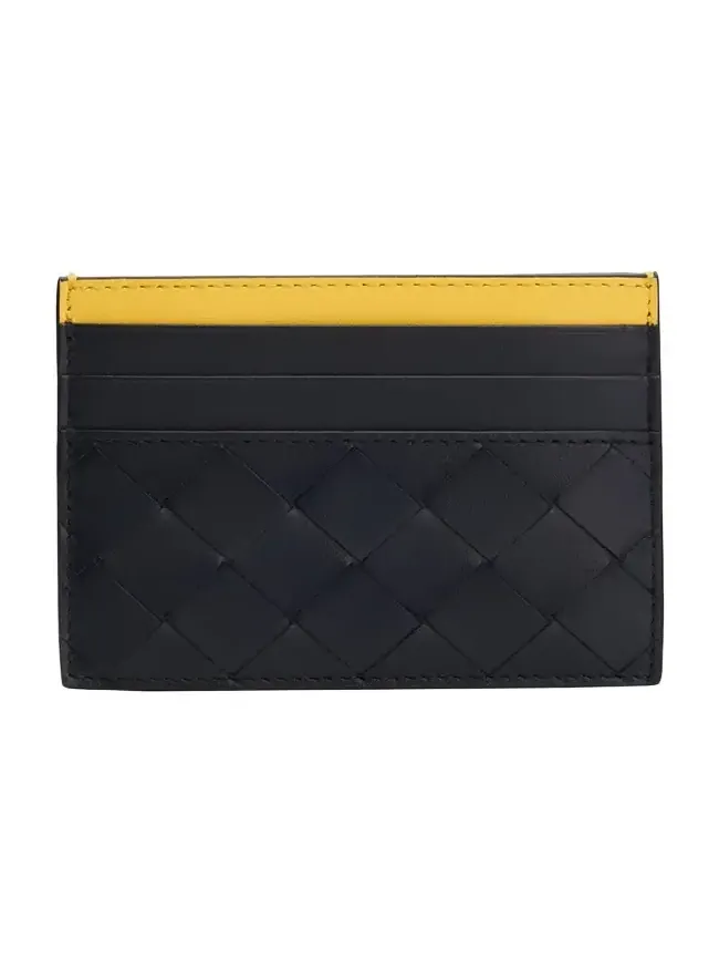 Men's Colorblock Leather Card Holder