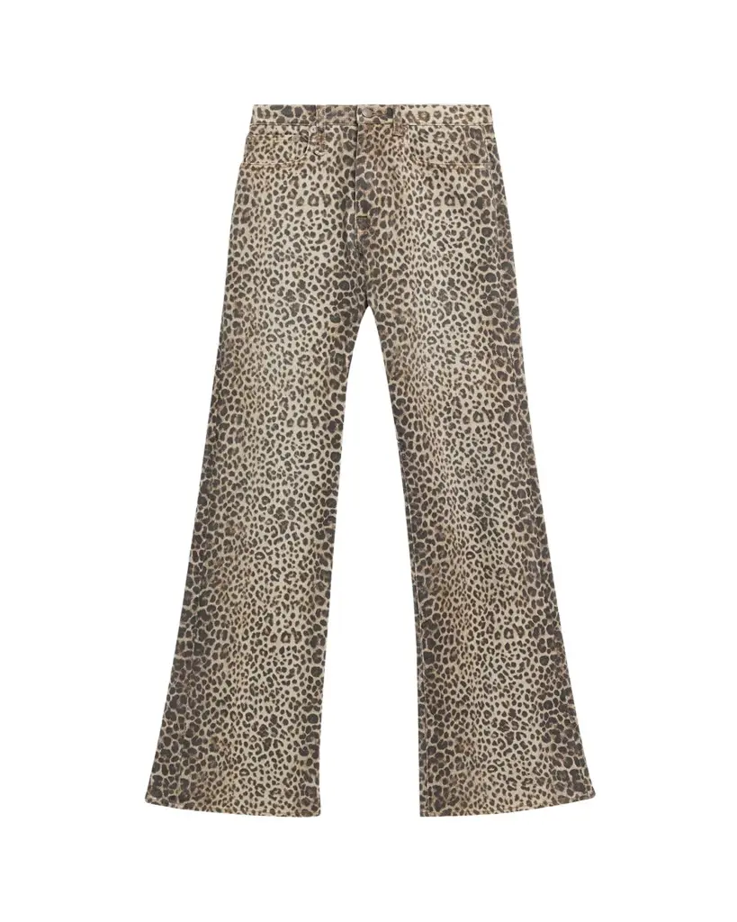 R13 Jane Wide-Leg Leopard Jeans | Image 1 R13 Jane Wide-Leg Leopard Jeans | Image 1