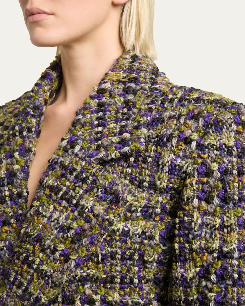 Saint Laurent Tweed Single-Breasted Jacket | Thumbnail 5 Saint Laurent Tweed Single-Breasted Jacket | Thumbnail 5