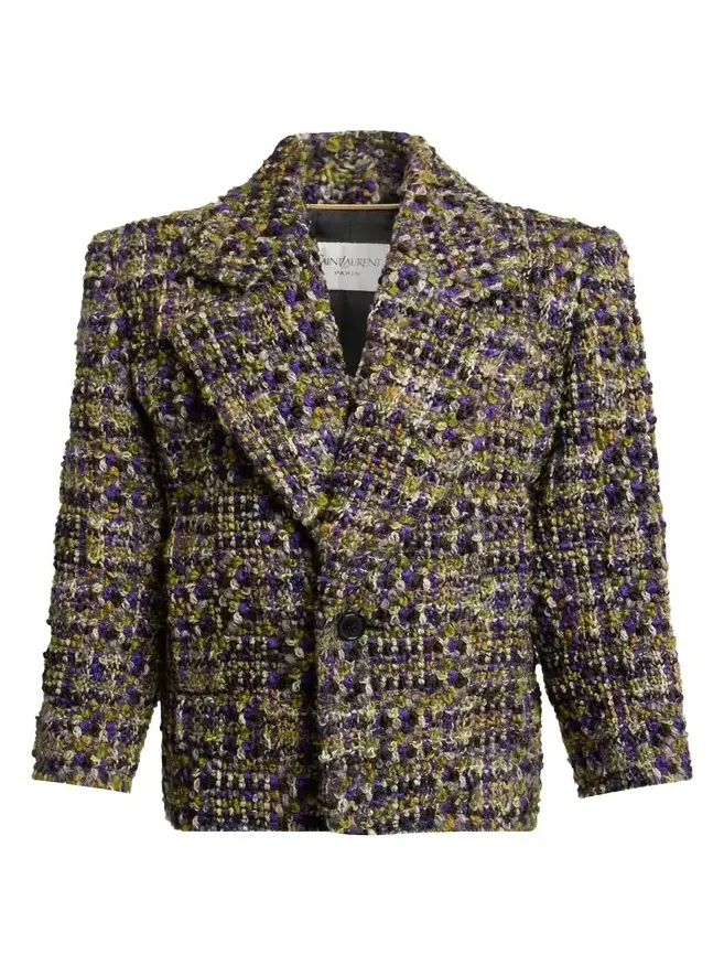 Tweed Single-Breasted Jacket