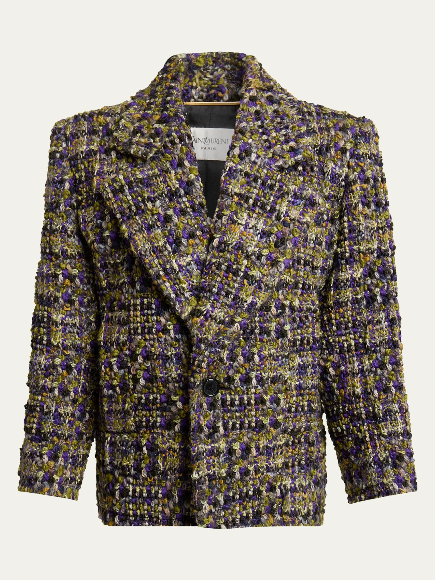 Tweed Single-Breasted Jacket