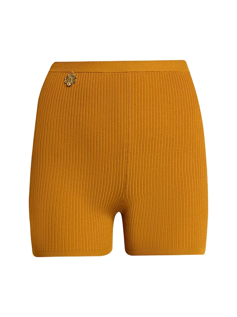 Saint Laurent Rib-Knit Cycling Shorts