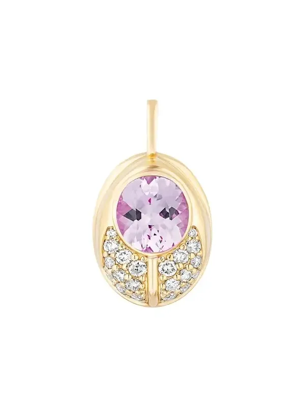 Mason and Books 14K Love Bug Diamond Pendant with Rose de France