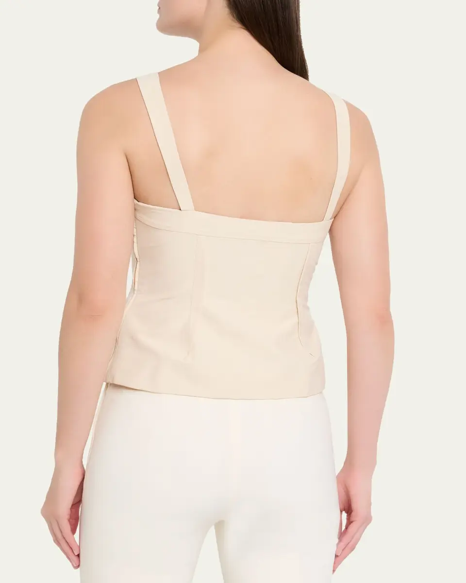 Simkhai April Cotton Faille Bustier Top | Thumbnail 3